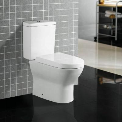 China Double-Flow Bathroom Cheap Extended Toilet Two Piece Gravity Flushing Floor Mount Luxury Toilet for sale