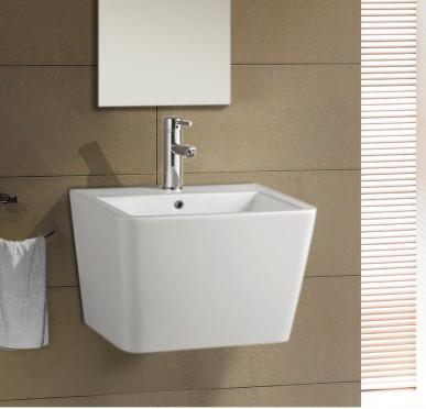 China Modern Ceramic Sanitary Ware Wash Basin Wall Hung Basin for sale