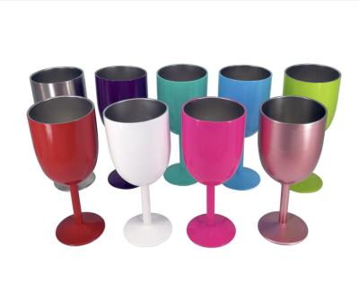 China Hot Sale Durable Vacuum Insulation Double Wall Stainless Steel Beer Cup Durable Straight Wine Tumbler for sale