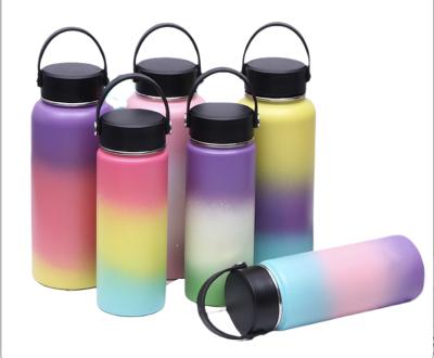 China Sustainable New Type Hot Sale Custom Fashionable Gradient Stainless Steel Vacuum Insulated Water Bottle for sale