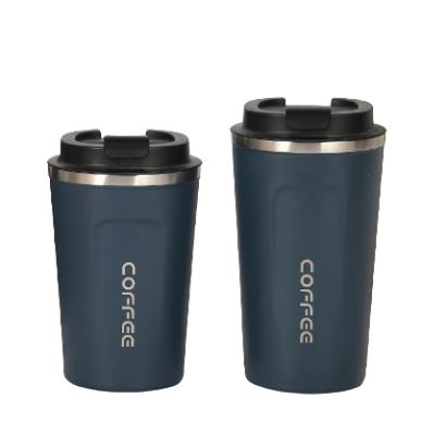 China Sustainable Promotional Good Quality Portable Vacuum Double Travel Custom Stainless Steel Coffee Mugs for sale