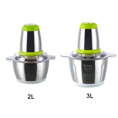 China Outdoor Mini 250w Vegetable And Bean Mixer Grinder Machine For Meat With 2L / 3L Stainless Steel Bowl for sale