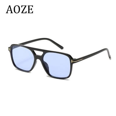 China Designer Rectangle Blue Sliver Sun Glassses Tom Oculos De Sol Masculino UV400 Brand Men 2022 Women Rectangle Fashion Sunglasses for sale