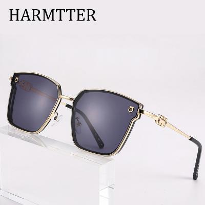 China Popular Travel Driving Luxury Metal Sun Glasses Fashion Brand Designer Vintage D Gradient Glass Square Men Women Sunglasses for sale