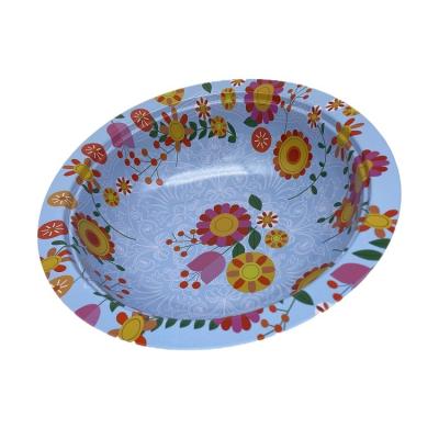 China Large punching bowl set metal turkey tray tin material viable fruit tray maker for sale