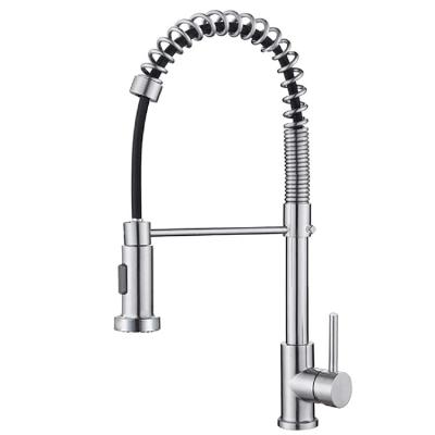 China Faucets Factory Price Single Handle Kitchen Faucet Metered Pull Down Mixer Taps for sale