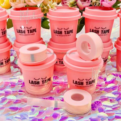 China Natural White Silicone Eyelash Tape For Sensitive Skin Silicone Gel Tape Private Logo Micro Foam Pink Lash Tape For Lash Extensions for sale