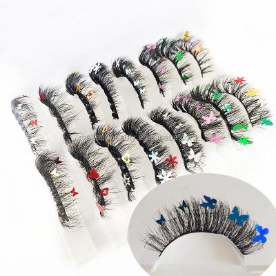 China Colorful Private Label 3d Lashes Colored Mink Lashes Fluffy Mink 5d Lashes Dramatic Color Mink Eyelash Wholesale for sale