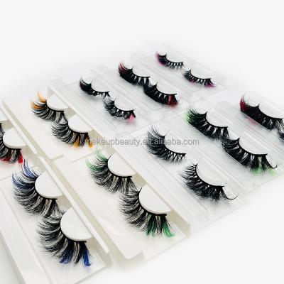 China Colorful Colorful Success Lashes 3d Wholesale Custom Packaging Natual Mink Lash From Seller 25mm Mink Eyelashes Mink Lashses With for sale