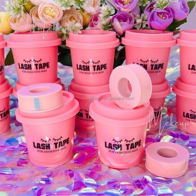 China Sensitive Skin Natural Lash Tape Silicone Gel Lash Extensions Tape Multiple Colors For Choose Private Micro Eyelash Tape Logo for sale