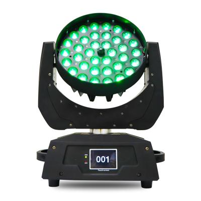 China Pro stage dj disco stage light rgbw 36x10w 4in1 zoom wash led moving head for sale