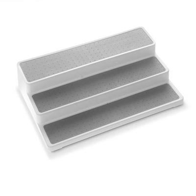 China 3-Tray Feet Kitchen Drawer Storage Boxes Durable Non-Slip Rubber Organizer Utensil Cutlery Tray for sale