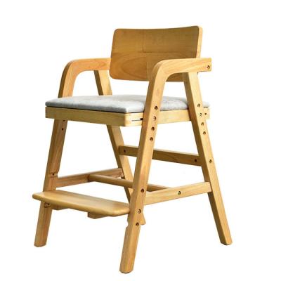 China Solid Wood Children's Study Chair Can Be Raised And Lowered Primary School Students Solid Wood Desk Writing Chair Correcting Posture for sale