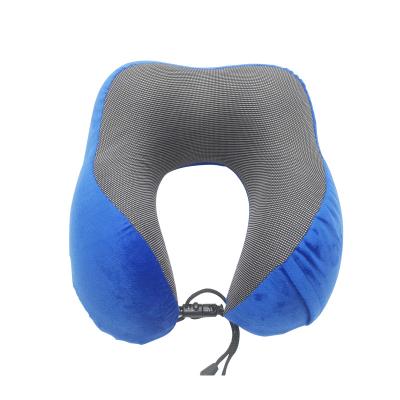 China Portable Professional Airline Supply Plush Travel Comfortable Airlines Neck Pillow Customized chamwings logo pillow for sale