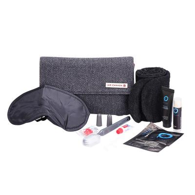 China Hotel Amenities Bathroom Kits Airline or Air Canada Airline Amenity Kit Bag Business First Class Amenity Kit, Economy Class Amenity Kit for sale