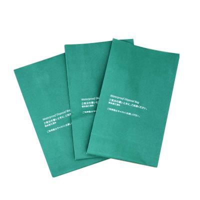 China Customized Disposable Kraft Paper Vomit Bag Waterproof White Airline Air Sickness Bag for sale