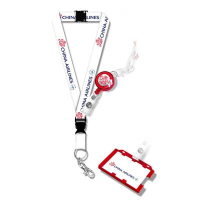 China High Quality China Airlines Professional Custom Polyester Lanyard for sale