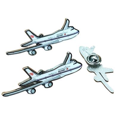 China custom gold plated metal-air 3d pin china lapel pin gold wing pilot aircraft labels manufacturer aviation gifts mini manufacturer for sale