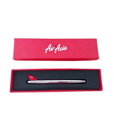 China Custom Promotion Advertising Gift Executive Office Professional Color Airline Gift Air Asia Stainless Steel Pen Various for sale