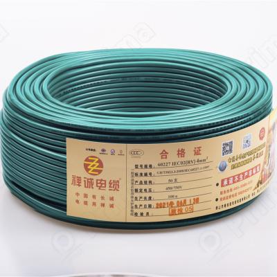 China Connecting And Control Wires Factory Price Solid Copper RV Single Core PVC Insulated RV for sale