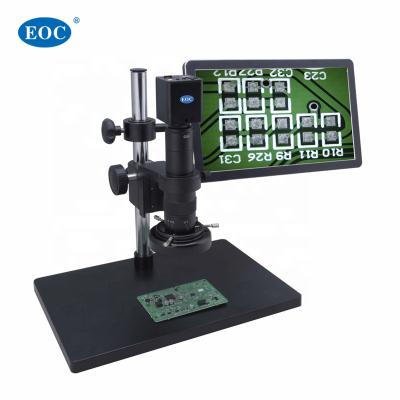 China EOC Image Industry Microscope 16MP H-D-M-I Optical Visual Digital Microscope PCB for H-D-M-I with 13 inch LCD screen price for sale