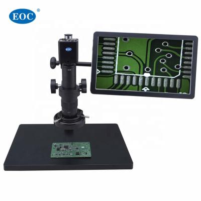 China PCB Smt Visual Microscope Image EOC 16MP Camera Electronic Repair Digital Monocular Price With 13 Inch Monitor for sale