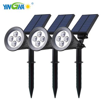 China Solar LANDSCAPE Floodlights , Solar Lights 2-in-1 Adjustable LED Outdoor Solar Garden Light for sale