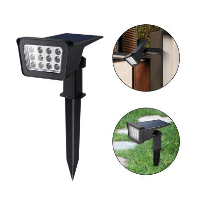 China IP65 Waterproof Outdoor LANDSCAPE Adjustable LED Solar Powered Lighting Spotlights For Garden for sale