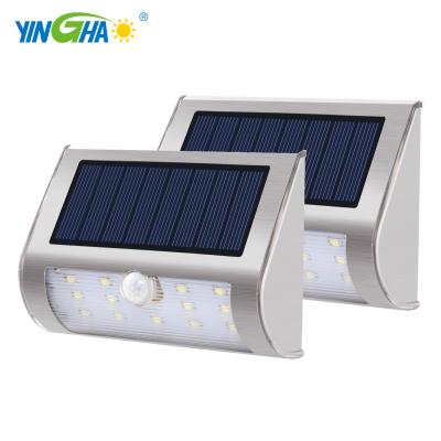 China Solar Powered Outdoor Street LED LANDSCAPE Wall Light Motion Sensor Solar Lamps Led Garden for sale