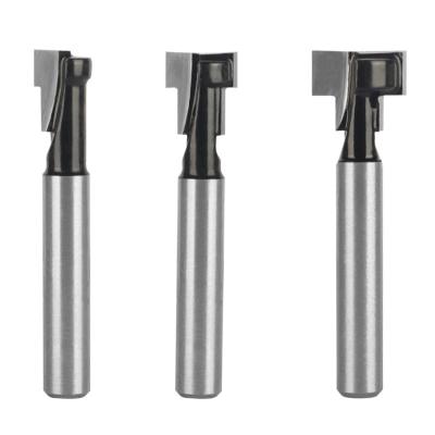 China Milling Machining Carbide Tooth Wood Door Lock Keyhole Router Bits Woodworking 3 Surface Customized Slab Flattening Milling Cutter for sale