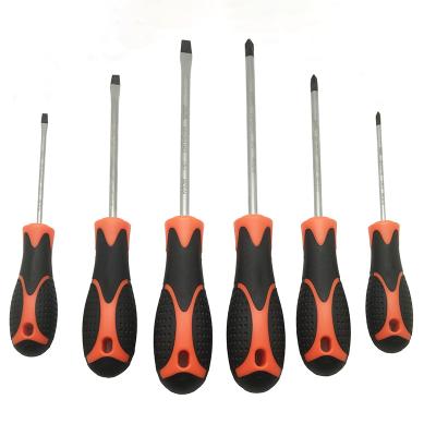 China Plastic OEM High quality screwdriver with PP CTR handle Phillips Slot screwdriver set hand tools for sale