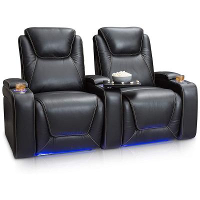 China Extended Electric Leather Recliner Sofa Set Power Seating Arm Storage Sectional Corner Recliner XIHAO Home Theater for sale