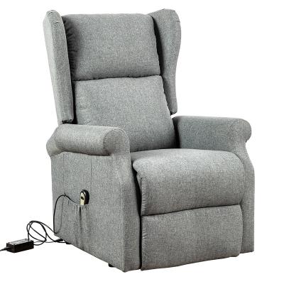 China Thin Canvas Electric Extended Single Chair Sofa Power Massage Recliner Massage Lumbar Heating XIHAO for sale