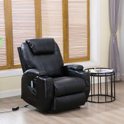 China XIHAO Leather Single Sofa Beauty Recliner Chair Nordic Theater Manual Massage Extendable Lazy Boy PU Recliner for sale