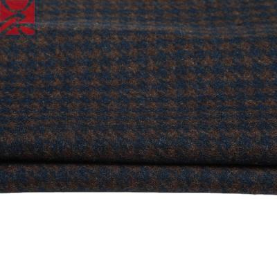 China Plaid Check Fleece Viable Popular Tweed Woven Wool Maker Yarn Dyed Fabric For Overcoat Suit Blazer Fabric for sale