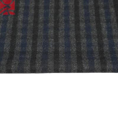 China Viable hot sale tweed plaid check stripe woven wool maker yarn dyed fabric for overcoat suit blazer fabric for sale