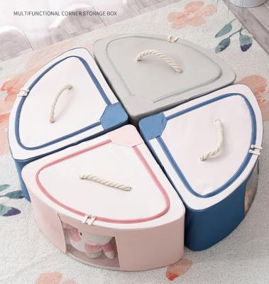 China New Arrivals Sustainable High Quality Eco-Friendly Sundries Storage Organizer Fabric Oxford Cloth Collapsible Storage Boxes Underwear for sale