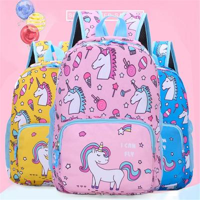 China Large Capacity Student Backpack Primary School Bag Unicorn Print Backpack Cartoon Children Cute Waterproof for sale