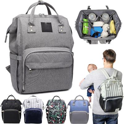 China Large Baby Diaper Bag Mama Baby Diaper Backpack Bag Mother Waterproof Maternity Diaper Care Diaper Bag for sale