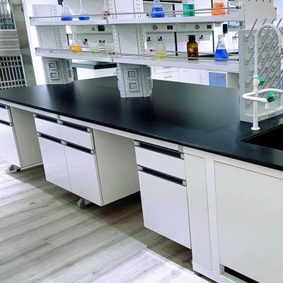 China Modern Commercial furniture pharmaceutical laboratory bench chemistry wall table ESD lab workstations lab furniture for sale