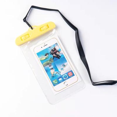 China Beach Game Hot Selling Shockproof Mobile Phone Universal Swimming Luminous Waterproof Bag for sale