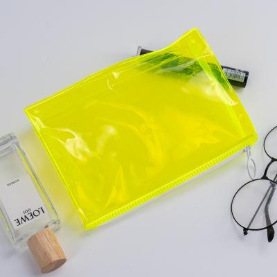 China Creative cute transparent fashion simple transparent pen bag student pencil bag stationery bag transparent wholesale for sale