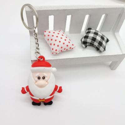 China Santa Claus Elk Snowman Keychain Kids Gift Merry Christmas Decoration Fashion Decoration for sale