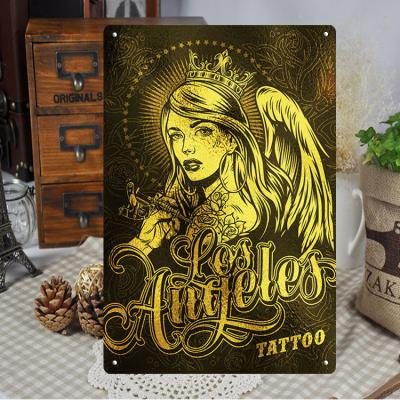 China Funny Europe Metal Signs For After Love Decorative For Outdoor Garage Home Shop Tin Sign Tattoo The Old The New Boss Classic Wall Signs for sale