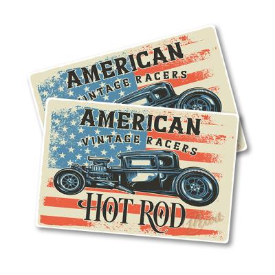 China Europe Reproduction Metal Signs For Home Garage 20*30CM Antique Tin Sign For Sale American Collector Vintage Racers Hot Rod Wall Sign for sale