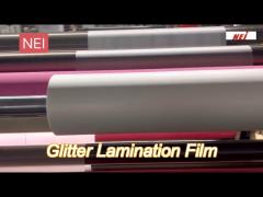 BOPP Thermal Sandy Feeling Glitter Lamination Film UV Spot Varnishing