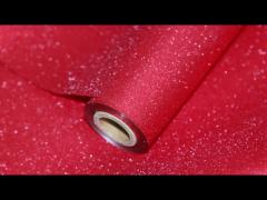 Ignite your designs with the bold brilliance of our Red Glitter Lamination Film! 