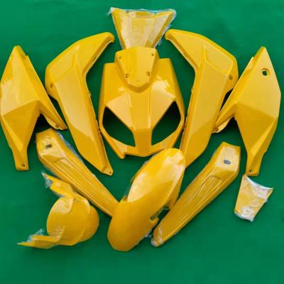 China ABS Raw Material Electric Bicycle Accessories ABS Plastic Cool Yellow Components Electric Motorcycle for sale