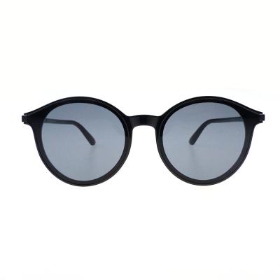 China Retro Sunglasses Sun Life Custom Logo Round Fashion Unisex Acetate Lenses With Best Quality for sale