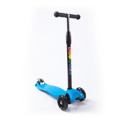 China PU Aluminum Kids Kick Scooter Big Wheel 4 KIDS Kick Flashing Foldable Scooter for sale